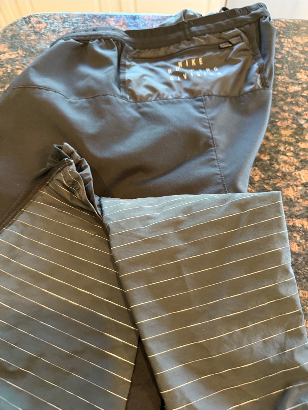 Nike Men’s Black Joggers with Pinstripe Panels